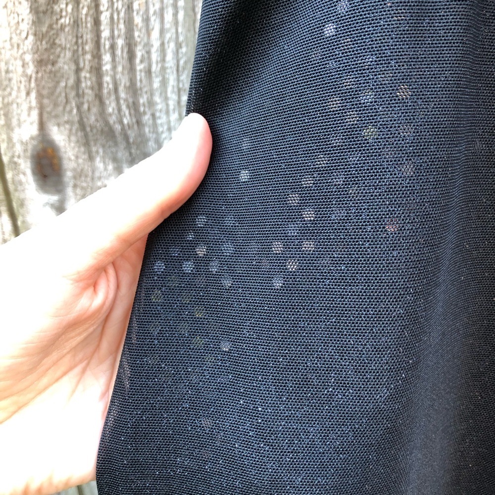 Vintage Onyx Nite by Wendye Chaitin Sparkle Maxi Skirt Size 10 Back Slit Formal - Picture 4 of 13